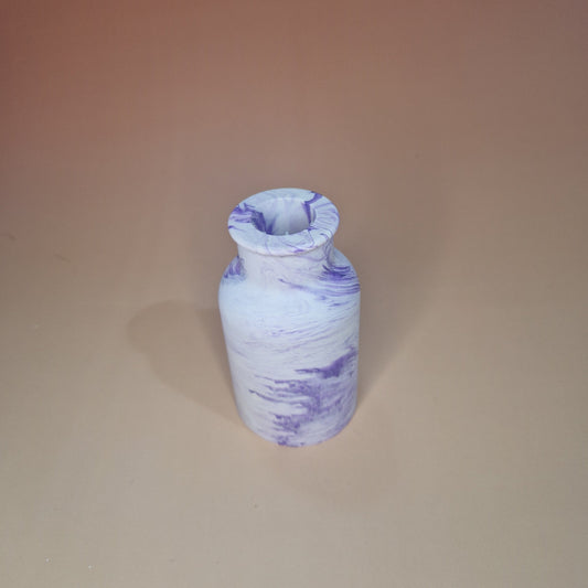 Vaso em Jesmonite Marmoreado Lilás