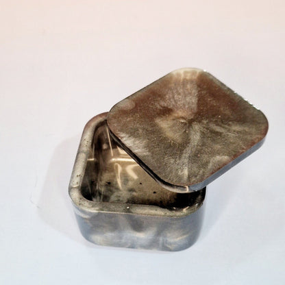 CaCaixa Decorativa em Resina com Tampa – Efeito Mármore