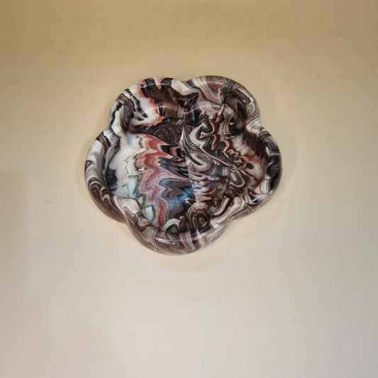 Prato Decorativo em Jesmonite – Coleção Terra Fumê