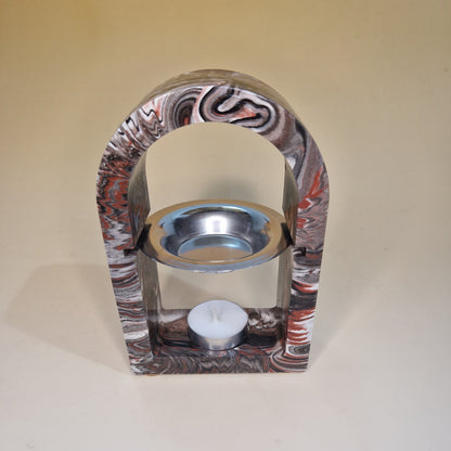 Queimador de Essências em Jesmonite – Coleção Terra Fumê