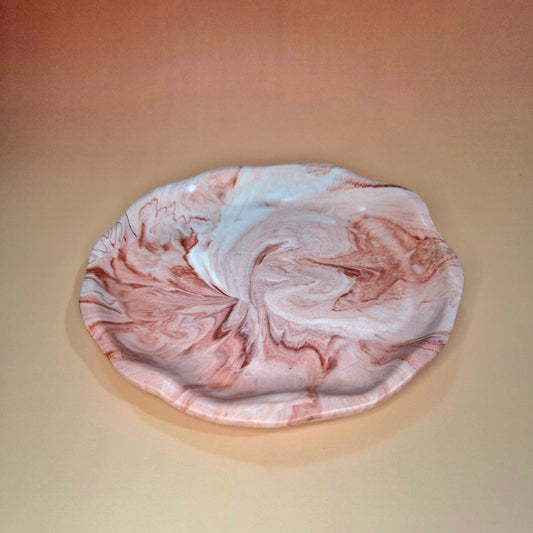 Prato para Velas Mármore Terracota