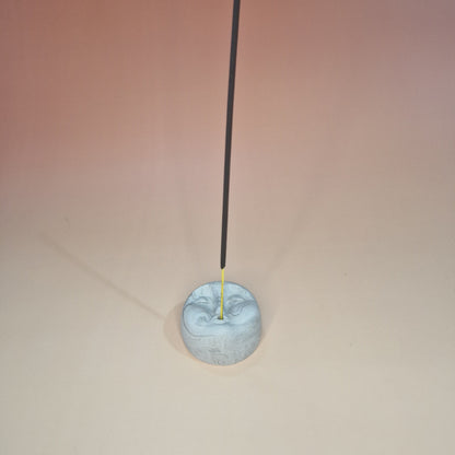 Suporte para incenso – “Lua serena” em jesmonite