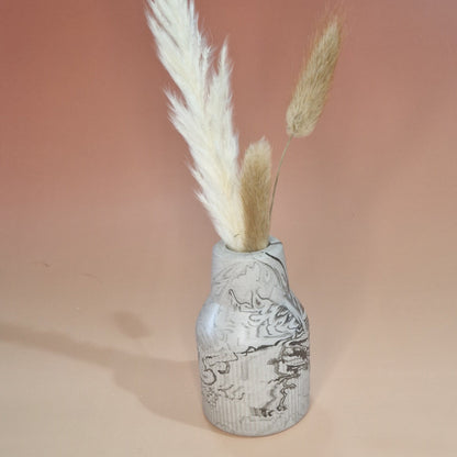 Vaso em Jesmonite Marmoreado