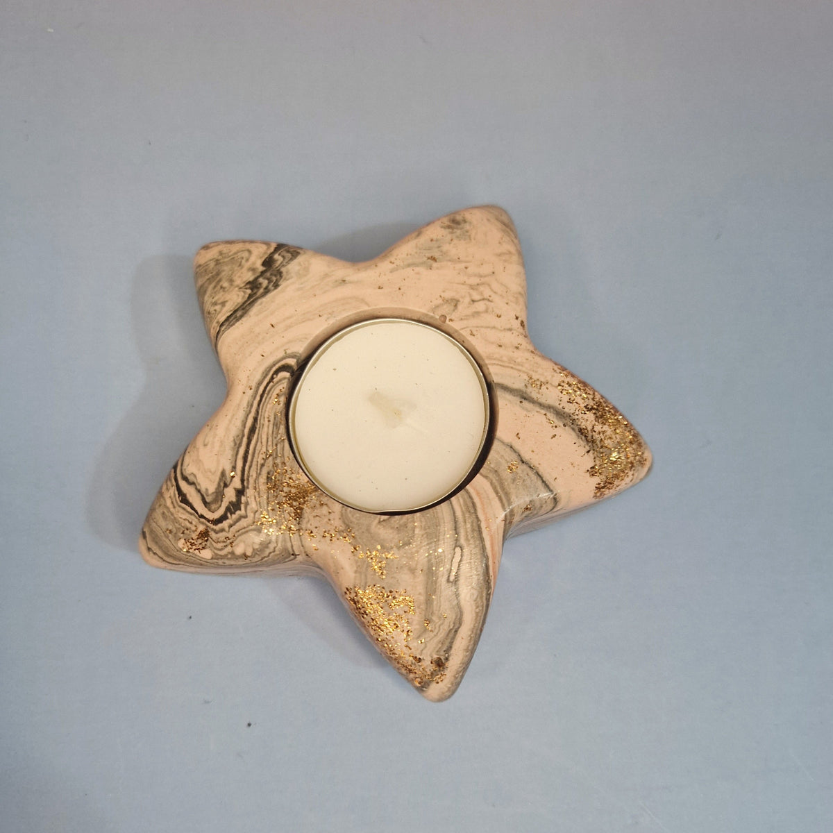 Golden Sky Set – 3 Jesmonite Candle Holders
