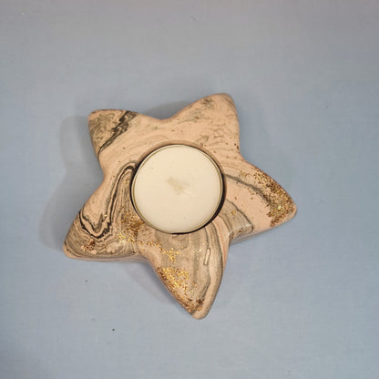 Golden Sky Set – 3 Jesmonite Candle Holders