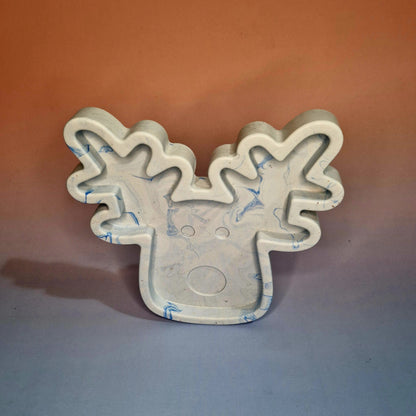 🦌 Bandeja Rena Decorativa em Jesmonite – Artesanal