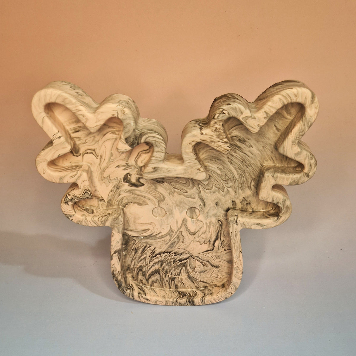 🦌 Bandeja Rena Decorativa em Jesmonite – Artesanal
