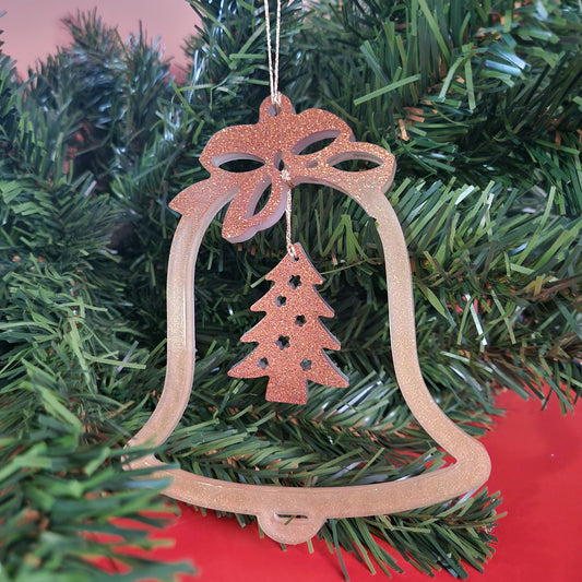 Enfeite de Natal “Sino com Pingente”