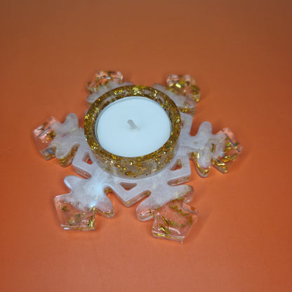 Snowflake Candle Holder – Ø 12 × 3.5 cm