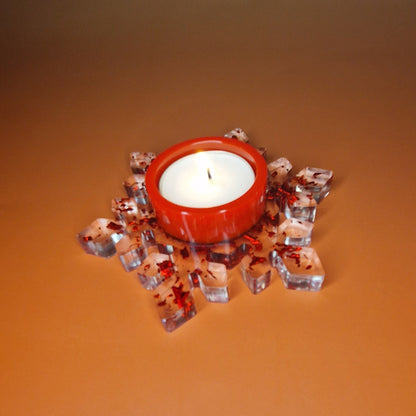 Snowflake Candle Holder – Ø 12 × 3.5 cm