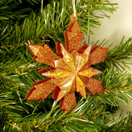 Enfeite de Natal – Floco de Neve 3D (várias cores