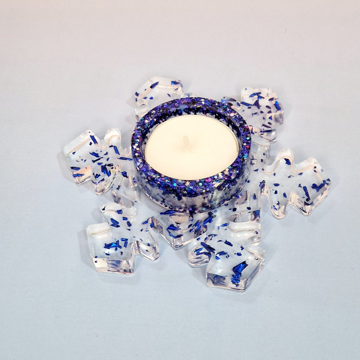 Snowflake Candle Holder – Ø 12 × 3.5 cm