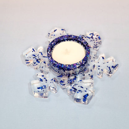 Snowflake Candle Holder – Ø 12 × 3.5 cm