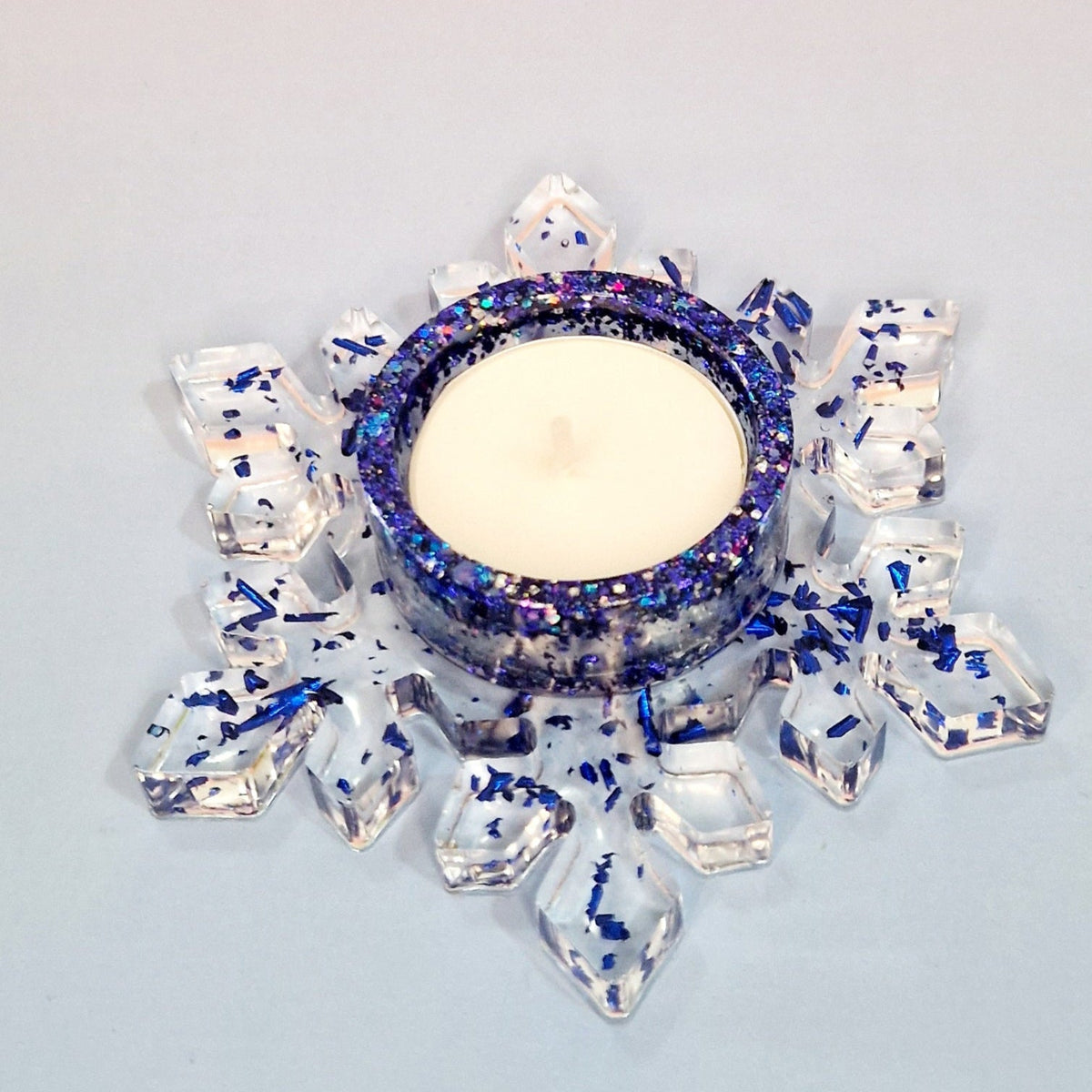 Snowflake Candle Holder – Ø 12 × 3.5 cm