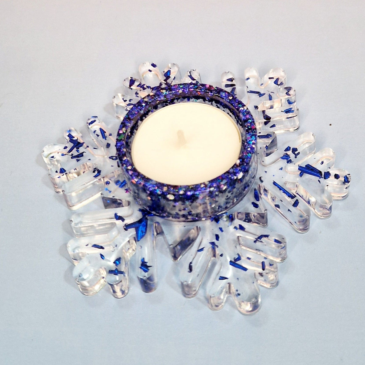 Snowflake Candle Holder – Ø 12 × 3.5 cm