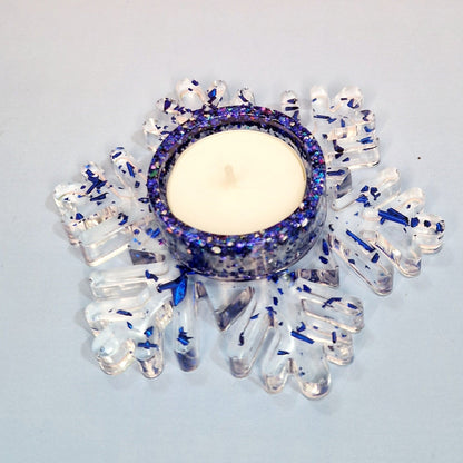 Snowflake Candle Holder – Ø 12 × 3.5 cm