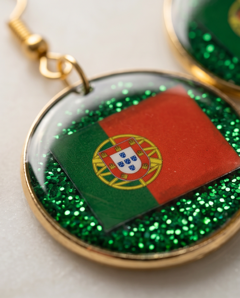 Portugal Flag Earrings – 2026 World Cup Limited Edition