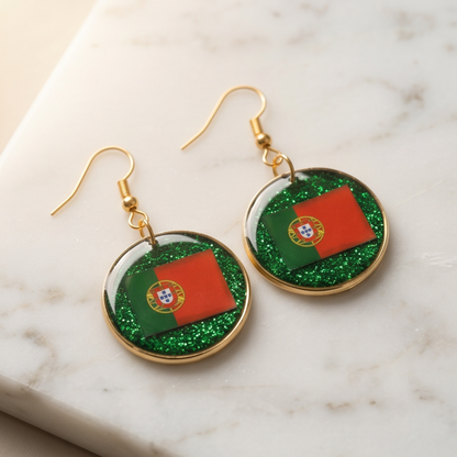Portugal Flag Earrings – 2026 World Cup Limited Edition