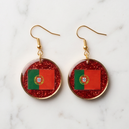 Portugal Flag Earrings – 2026 World Cup Limited Edition