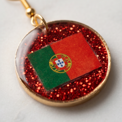 Portugal Flag Earrings – 2026 World Cup Limited Edition