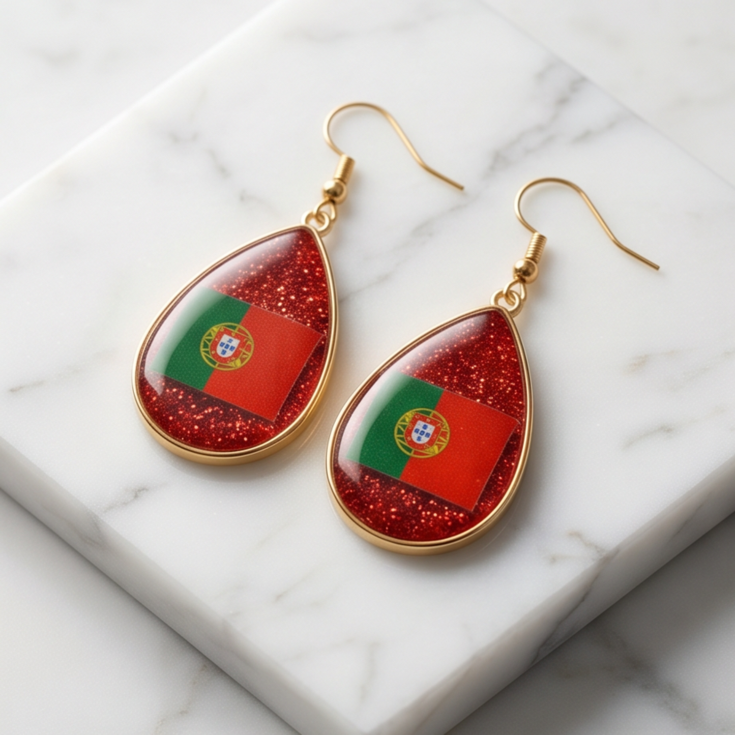 Portugal Flag Earrings – 2026 World Cup Limited Edition